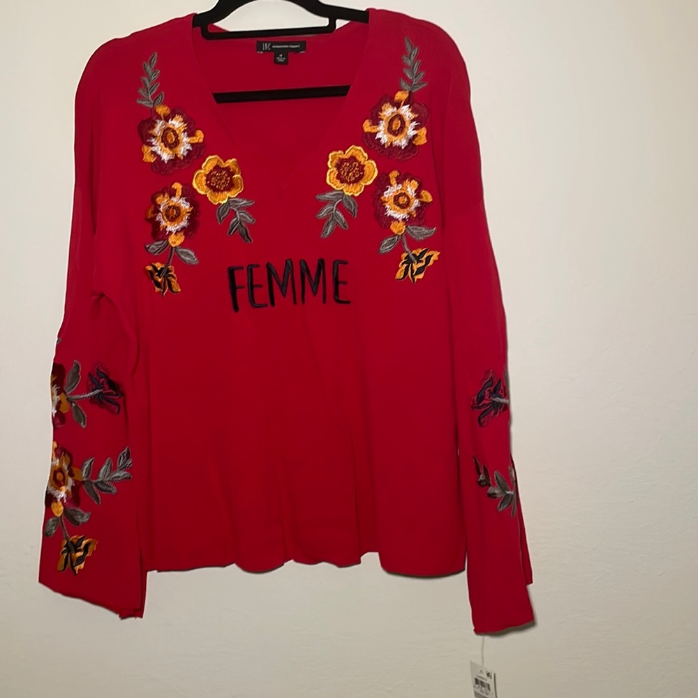 🆕Sweater with flower embroidery